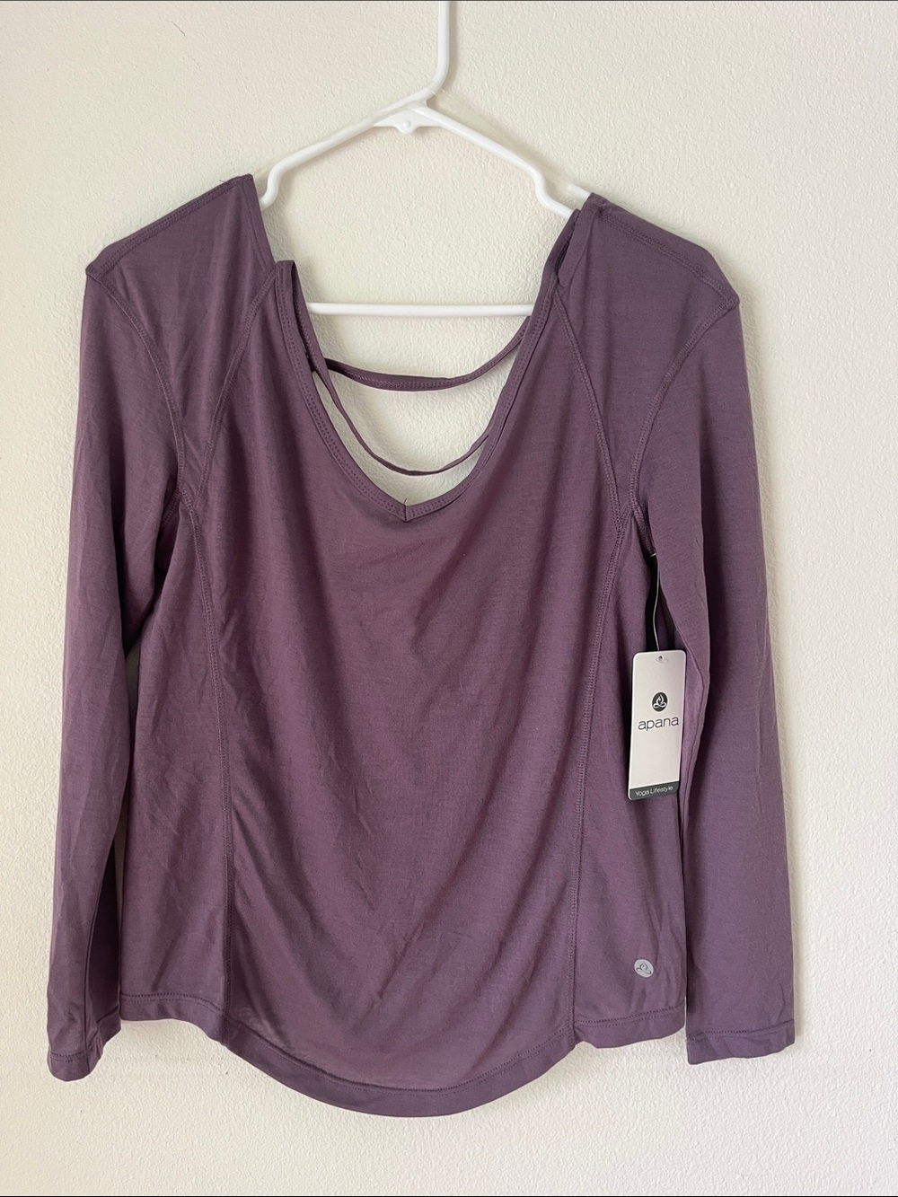 Apana Long-Sleeve Yoga Top NWT Size XS